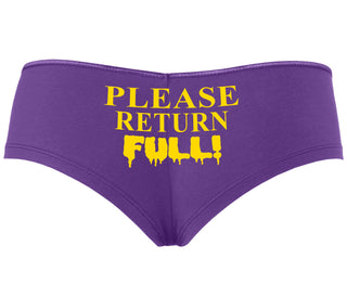 Please Return Full - Purple Boyshort