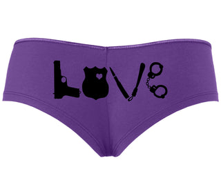 Police Love - Purple Boyshort