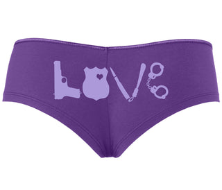 Police Love - Purple Boyshort