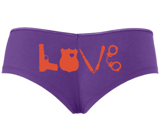 Police Love - Purple Boyshort