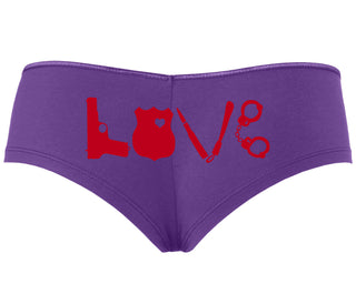 Police Love - Purple Boyshort