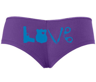 Police Love - Purple Boyshort