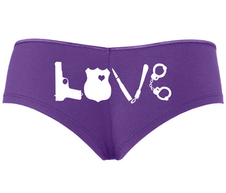Police Love - Purple Boyshort