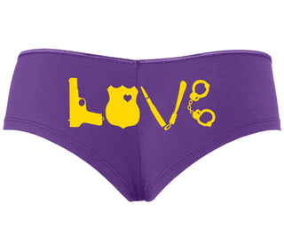 Police Love - Purple Boyshort