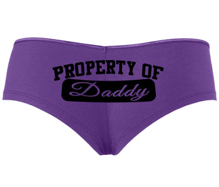 Property Of Daddy - Athletic Look - Purple Boyshort