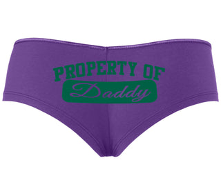 Property Of Daddy - Athletic Look - Purple Boyshort