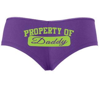 Property Of Daddy - Athletic Look - Purple Boyshort