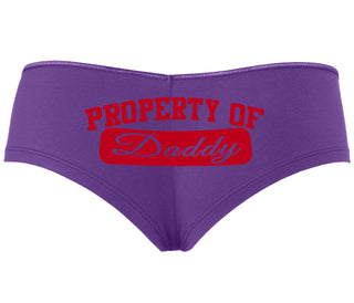 Property Of Daddy - Athletic Look - Purple Boyshort