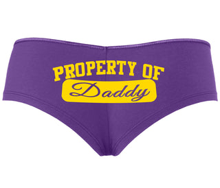 Property Of Daddy - Athletic Look - Purple Boyshort