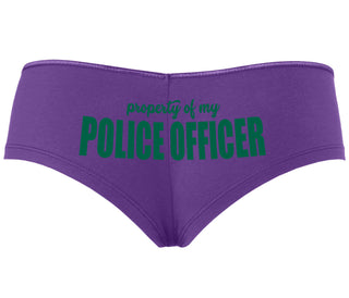 Property Of My Police Officer - Purple Boyshort