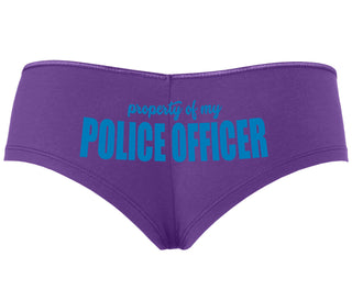 Property Of My Police Officer - Purple Boyshort