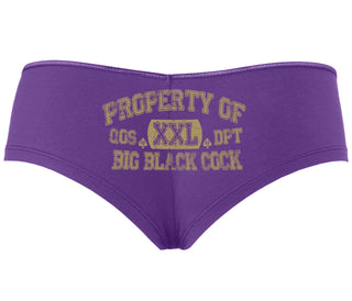 Property Of Big Black Cock - Queen Of Spades - Purple Boyshort