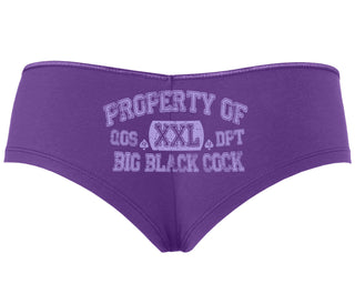 Property Of Big Black Cock - Queen Of Spades - Purple Boyshort