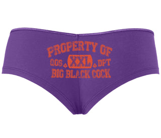 Property Of Big Black Cock - Queen Of Spades - Purple Boyshort