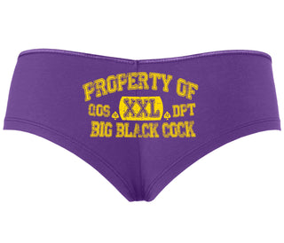 Property Of Big Black Cock - Queen Of Spades - Purple Boyshort