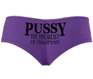 Pussy The Breakfast Of Champions - Purple Boyshort