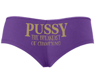 Pussy The Breakfast Of Champions - Purple Boyshort