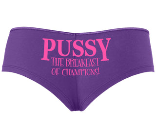 Pussy The Breakfast Of Champions - Purple Boyshort