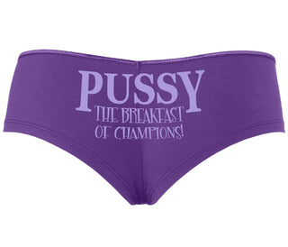 Pussy The Breakfast Of Champions - Purple Boyshort