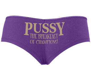 Pussy The Breakfast Of Champions - Purple Boyshort