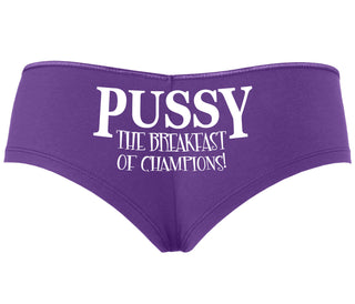Pussy The Breakfast Of Champions - Purple Boyshort