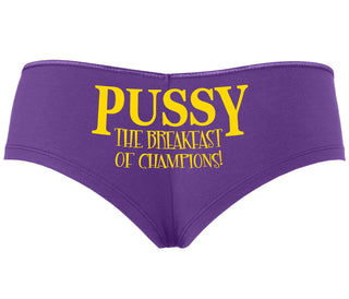 Pussy The Breakfast Of Champions - Purple Boyshort