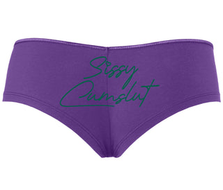 Sissy Cumslut - Purple Boyshort