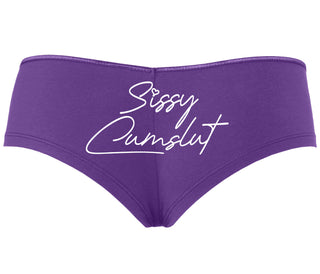 Sissy Cumslut - Purple Boyshort