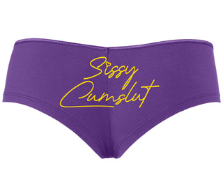 Sissy Cumslut - Purple Boyshort
