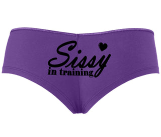 Sissy In Training - Purple Boyshort