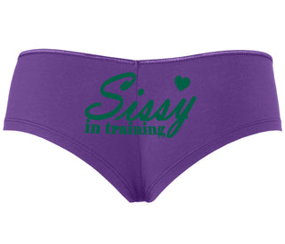 Sissy In Training - Purple Boyshort