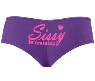 Sissy In Training - Purple Boyshort