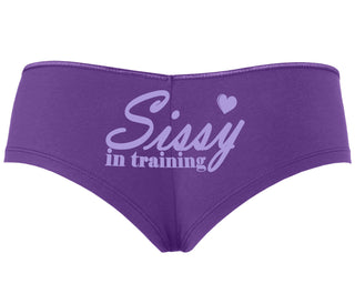 Sissy In Training - Purple Boyshort