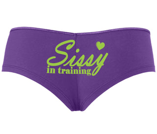 Sissy In Training - Purple Boyshort