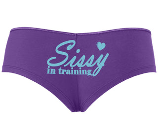 Sissy In Training - Purple Boyshort