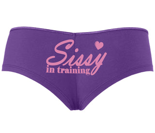 Sissy In Training - Purple Boyshort