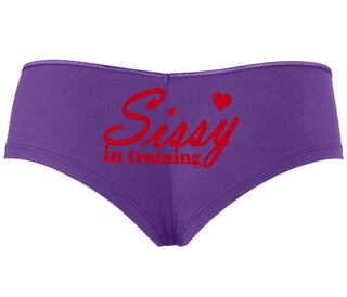 Sissy In Training - Purple Boyshort