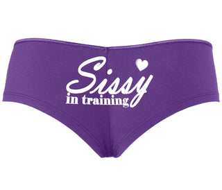Sissy In Training - Purple Boyshort