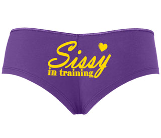 Sissy In Training - Purple Boyshort