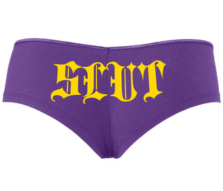 Slut - Goth Look - Purple Boyshort