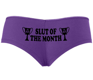 Slut Of The Month - Purple Boyshort