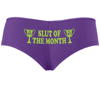 Slut Of The Month - Purple Boyshort
