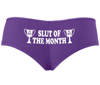 Slut Of The Month - Purple Boyshort