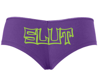 Slut - Purple Boyshort