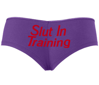 Slut In Training - Purple Boyshort