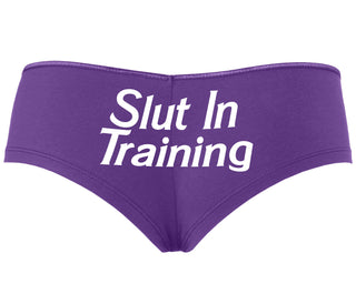Slut In Training - Purple Boyshort