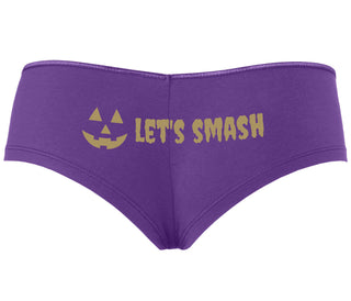 Let's Smash Pumpkins - Purple Boyshort