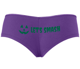 Let's Smash Pumpkins - Purple Boyshort