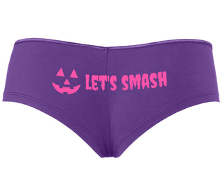 Let's Smash Pumpkins - Purple Boyshort
