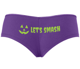 Let's Smash Pumpkins - Purple Boyshort